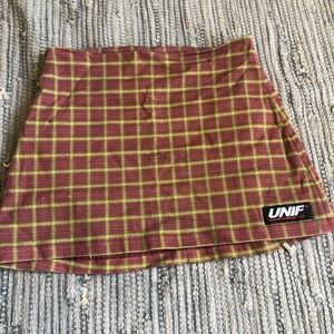 Unit plaid Small Mini Skirt